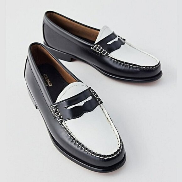 G.H. Bass & Co. Shoes - G.H. Bass & Co. Two-Tone Black and White Loafers